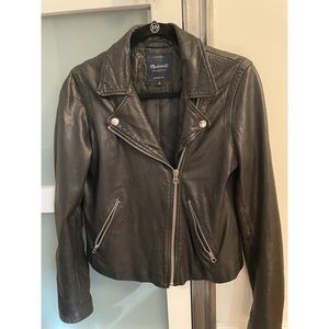 Madewell Washed Leather Motorcycle Jacket